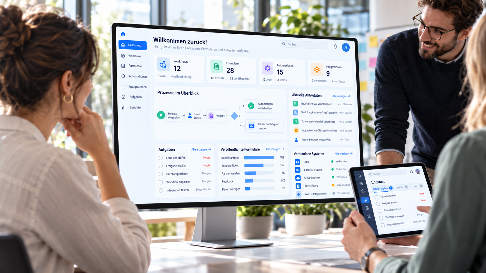 Digitale Plattform von prio X